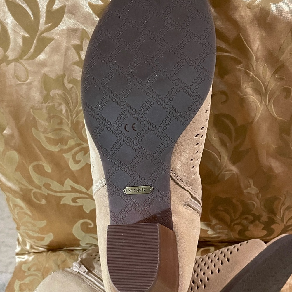 Vionic Beige Perforated Ankle Booties - image 7